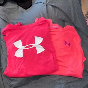 pink under armour shirts